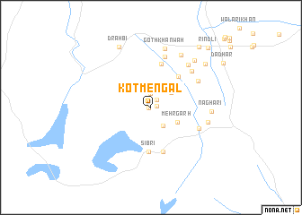 map of Kot Mengal