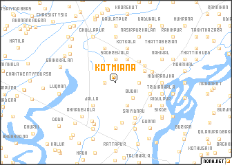 map of Kot Miāna