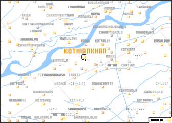 map of Kot Miān Khān