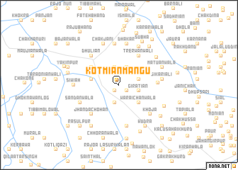 map of Kot Miān Mangu