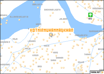 map of Kot Mīr Muhammad Khān