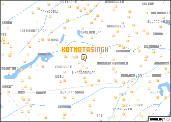 map of Kot Mota Singh