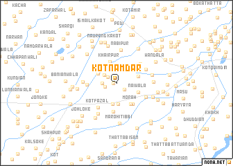 map of Kot Nāmdār