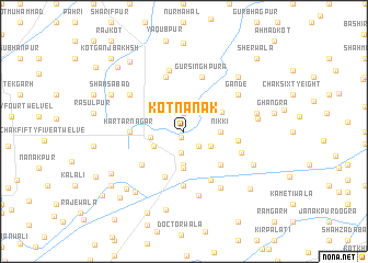 map of Kot Nānak