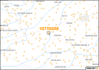 map of Kot Nawāb