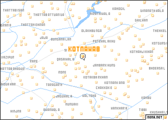 map of Kot Nawāb