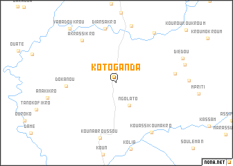 map of Koto-Ganda