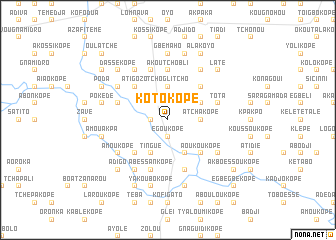 map of Kotokopé
