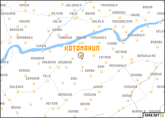 map of Kotomahun