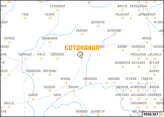 map of Kotomahun