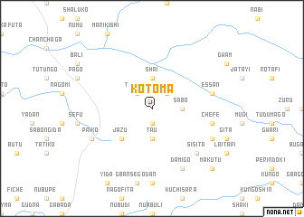 map of Kotoma