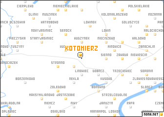 map of Kotomierz