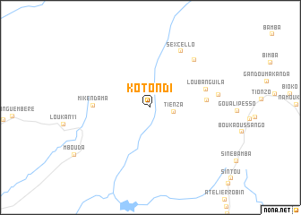 map of Kotondi