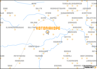 map of Kotoniakopé