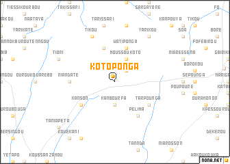 map of Kotoponga
