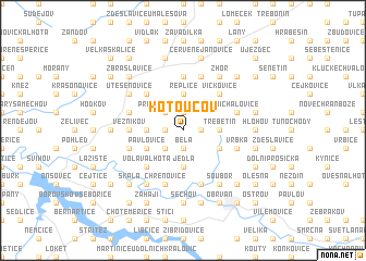 map of Kotoučov