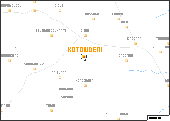 map of Kotoudeni