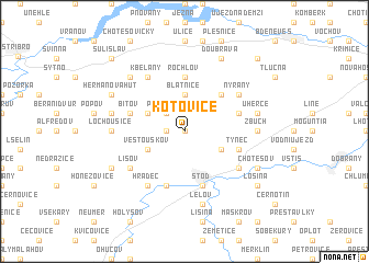 map of Kotovice