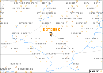 map of Kotówek