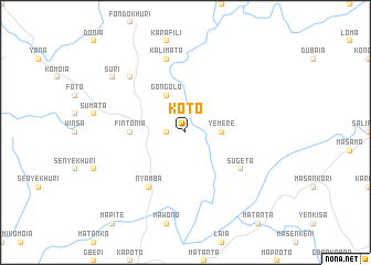 map of Koto