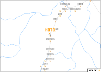 map of Koto