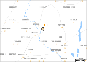 map of Koto