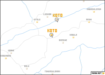 map of Koto