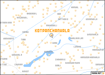 map of Kot Panchānwāla