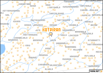 map of Kot Pīrān