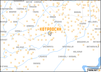 map of Kot Poochh