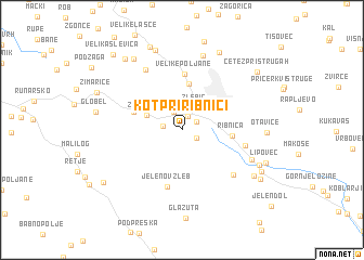 map of Kot pri Ribnici