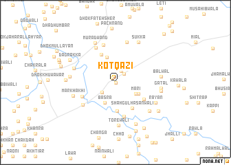 map of Kot Qāzi