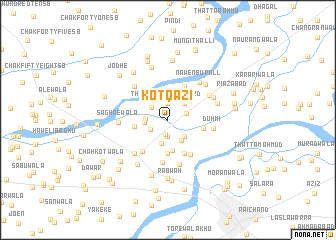 map of Kot Qāzi