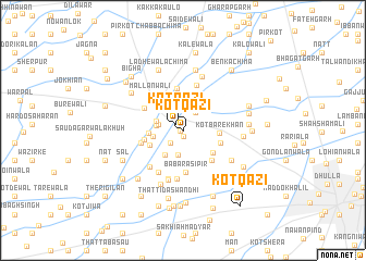 map of Kot Qāzi