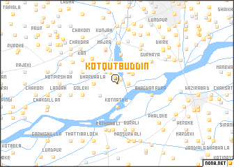 map of Kot Qutbuddīn