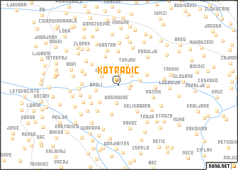 map of Kotradić