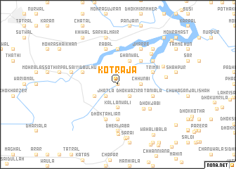 map of Kot Rāja