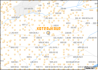 map of Kot Rājkaur