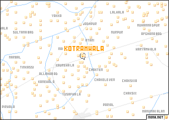 map of Kot Rāmwāla