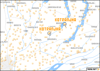 map of Kot Rānjha