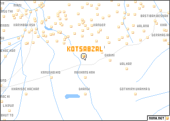 map of Kot Sabzal