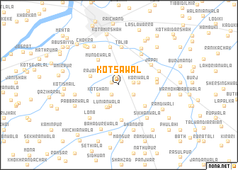 map of Kot Sāwal