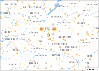 map of Kot Shāhu