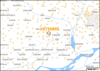 map of Kot Shams
