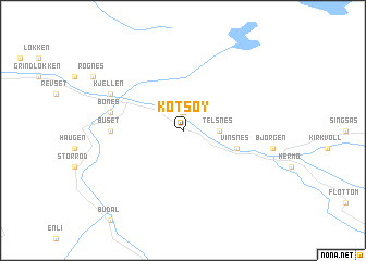 map of Kotsøy