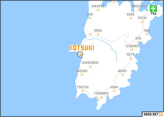 map of Kōtsuki