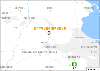 map of Kotsyubinskoye
