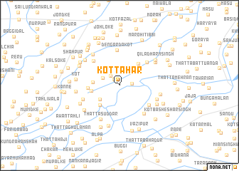 map of Kot Tāhar