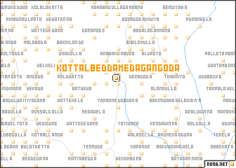 map of Kottalbedda Medagangoda