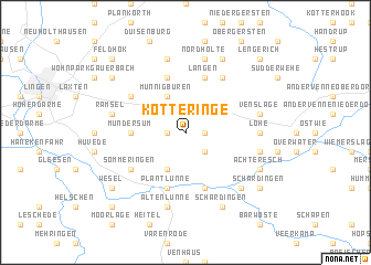 map of Kötteringe